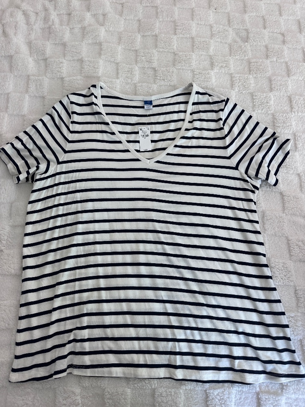 Old navy luxe short sleeve striped top